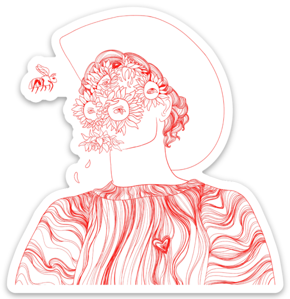 Flower Boy Sticker - Picasshoe Clothing
