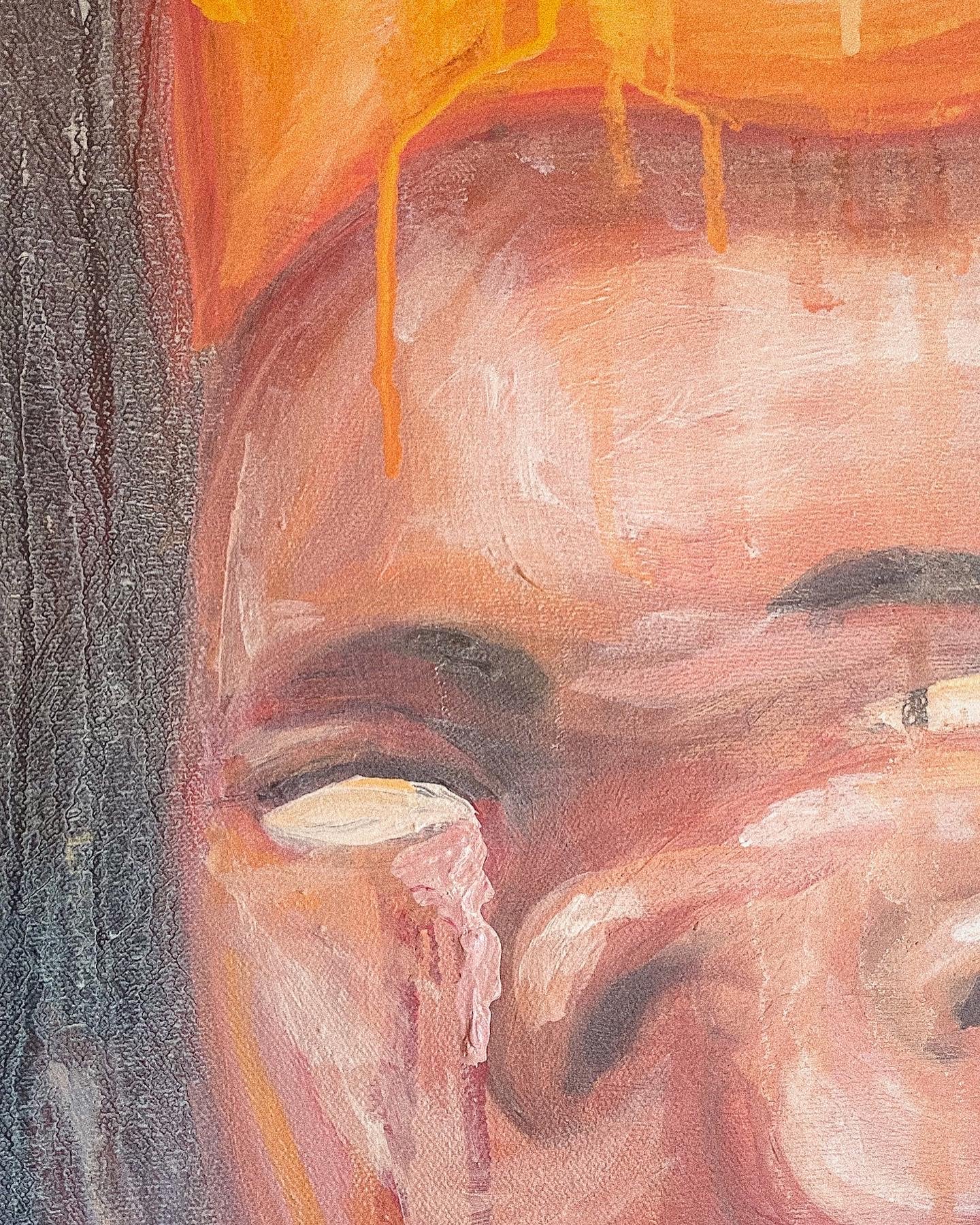 Torn In Paris Original Painting - Perry Picasshoe Official Site