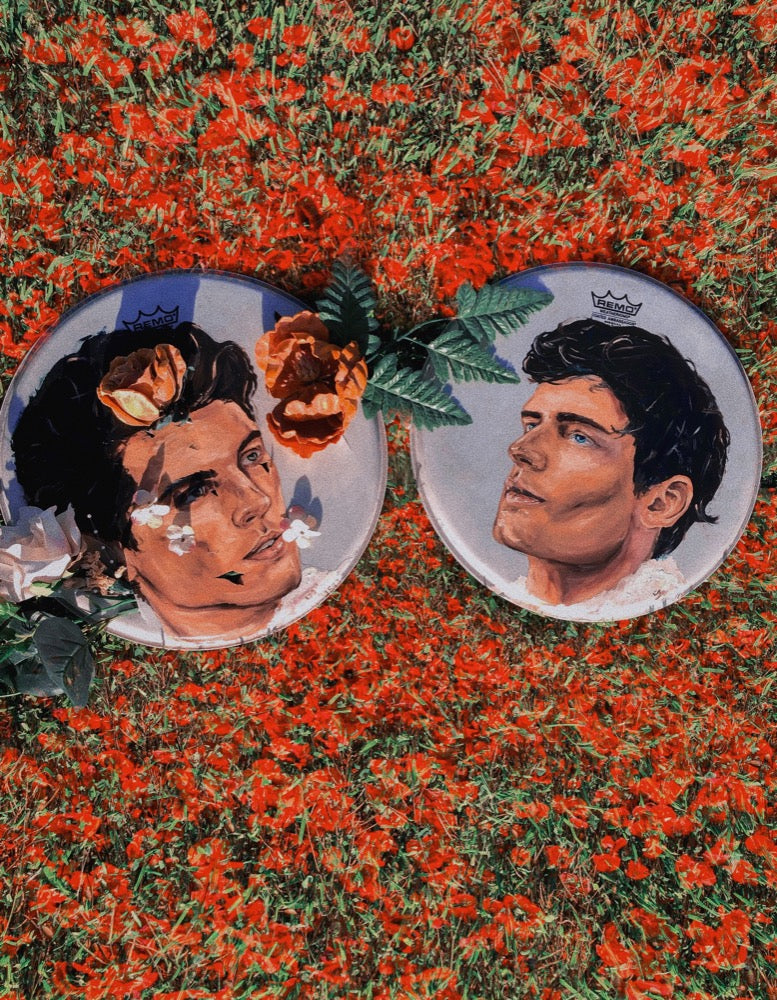 Lovers Drum Original Painting - Perry Picasshoe Official Site