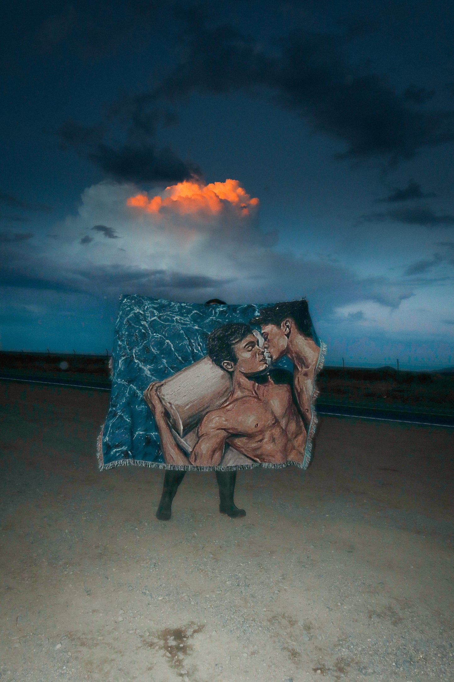 "Poolside Love" Jacquard Tapestry - Perry Picasshoe Official Site