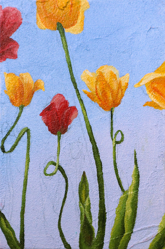Tulips From Below Postcard
