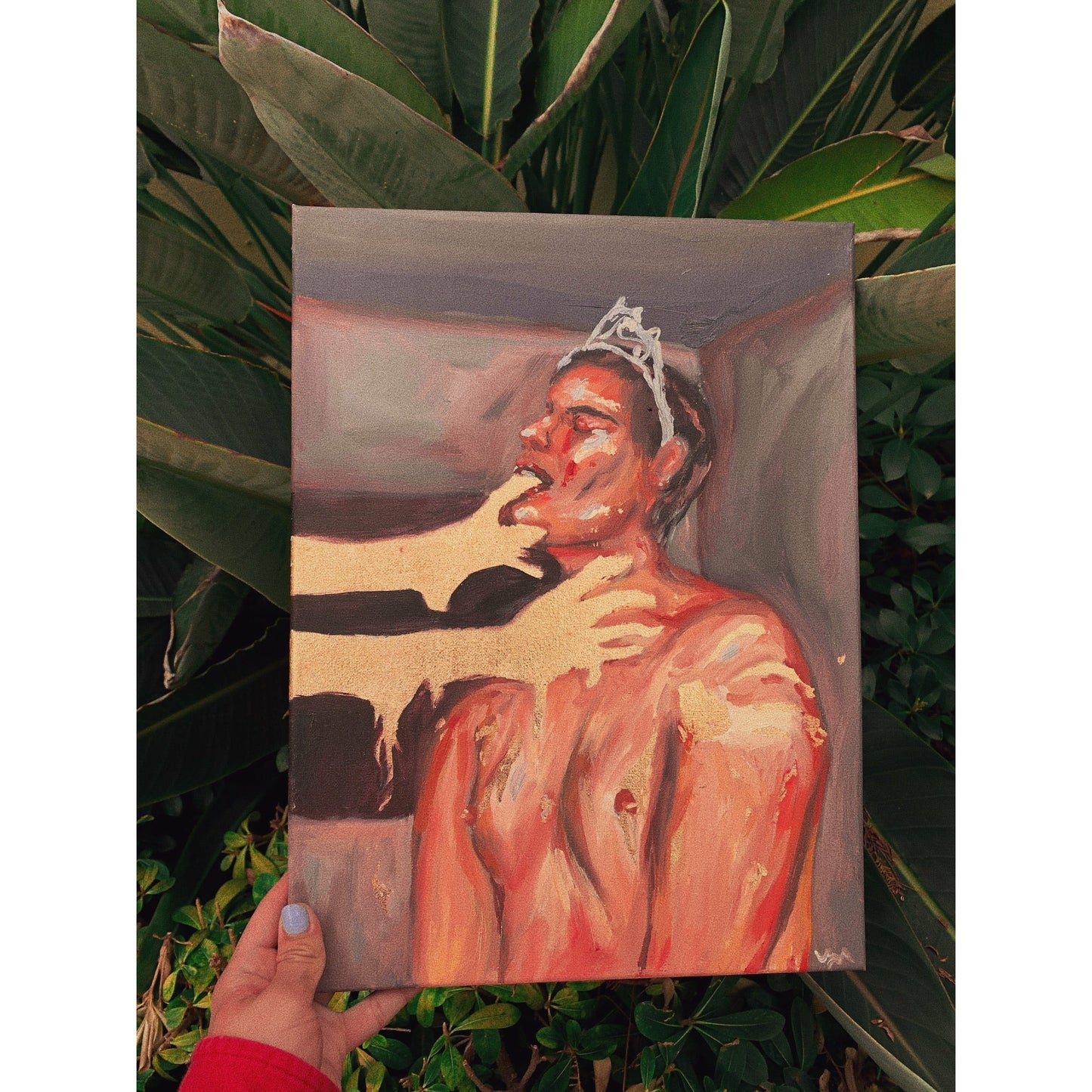 Gilded Love Original Painting - Perry Picasshoe Official Site
