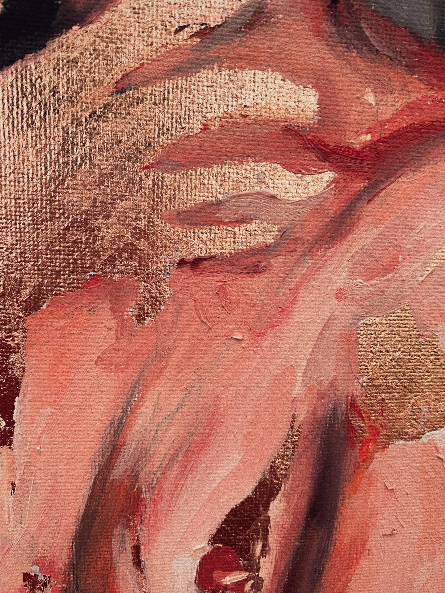 Gilded Love Original Painting - Perry Picasshoe Official Site