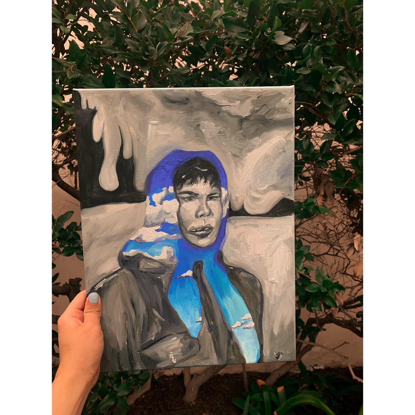 Picasshoe Headscarf Original Painting - Perry Picasshoe Official Site