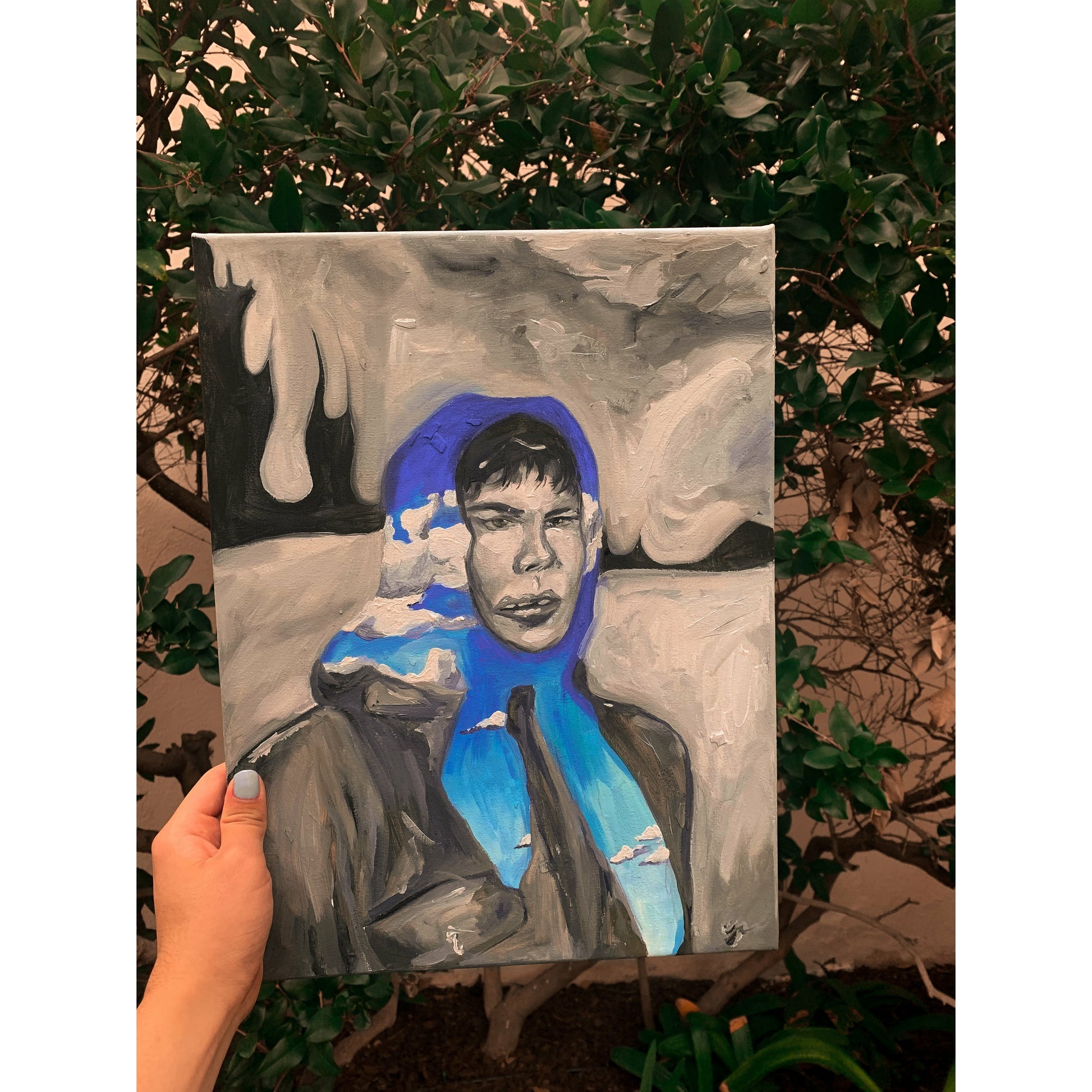 Picasshoe Headscarf Original Painting - Perry Picasshoe Official Site