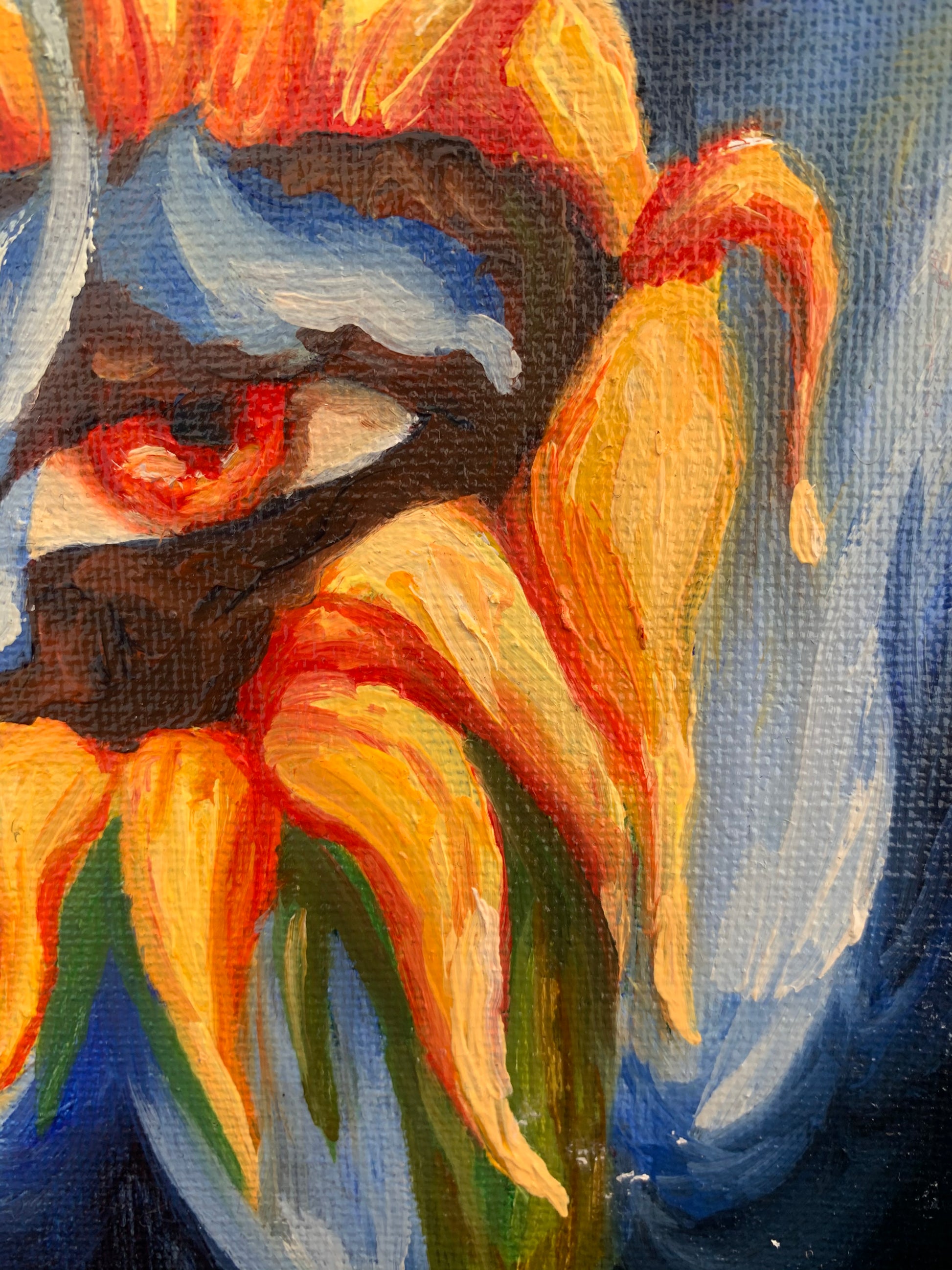 Flaming Chu Original Painting - Perry Picasshoe Official Site