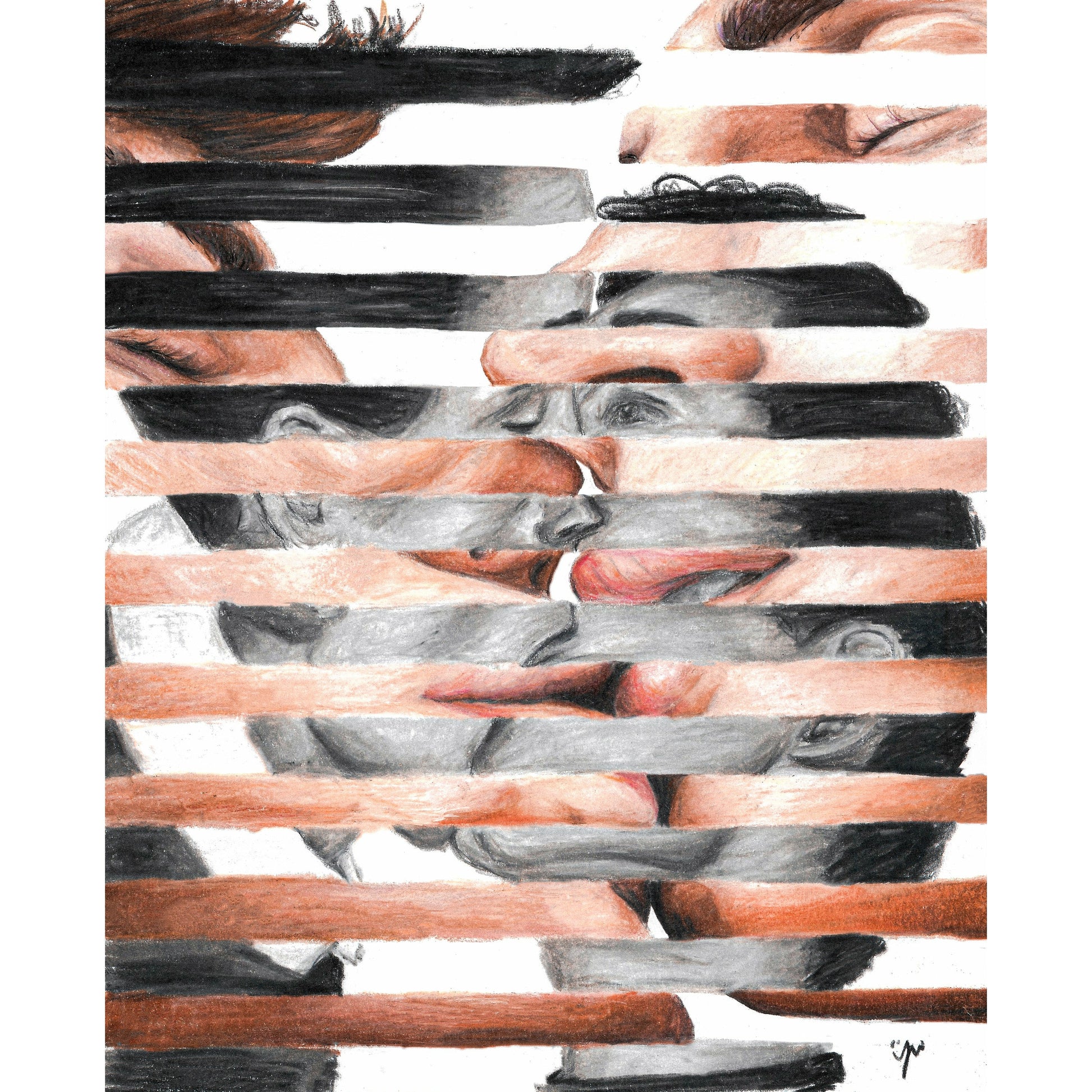 Lovers Kiss Giclée Print - Perry Picasshoe Official Site