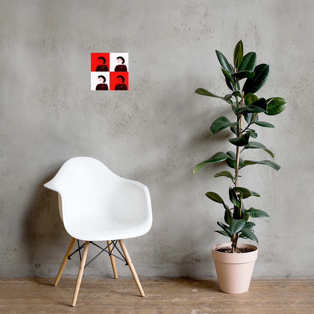 Flower Boy Poster Giclée-Print - Picasshoe Clothing