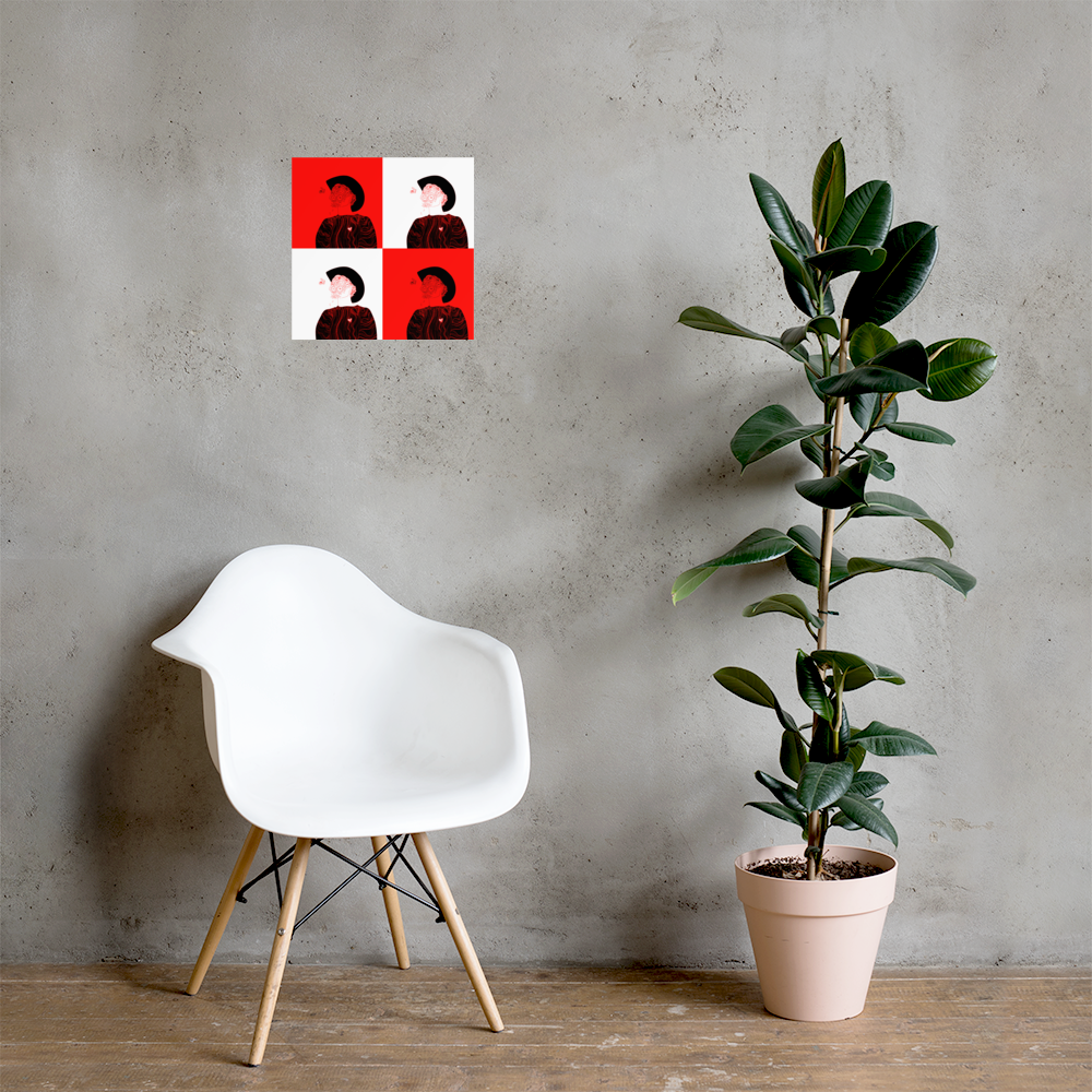 Flower Boy Poster Giclée-Print - Picasshoe Clothing