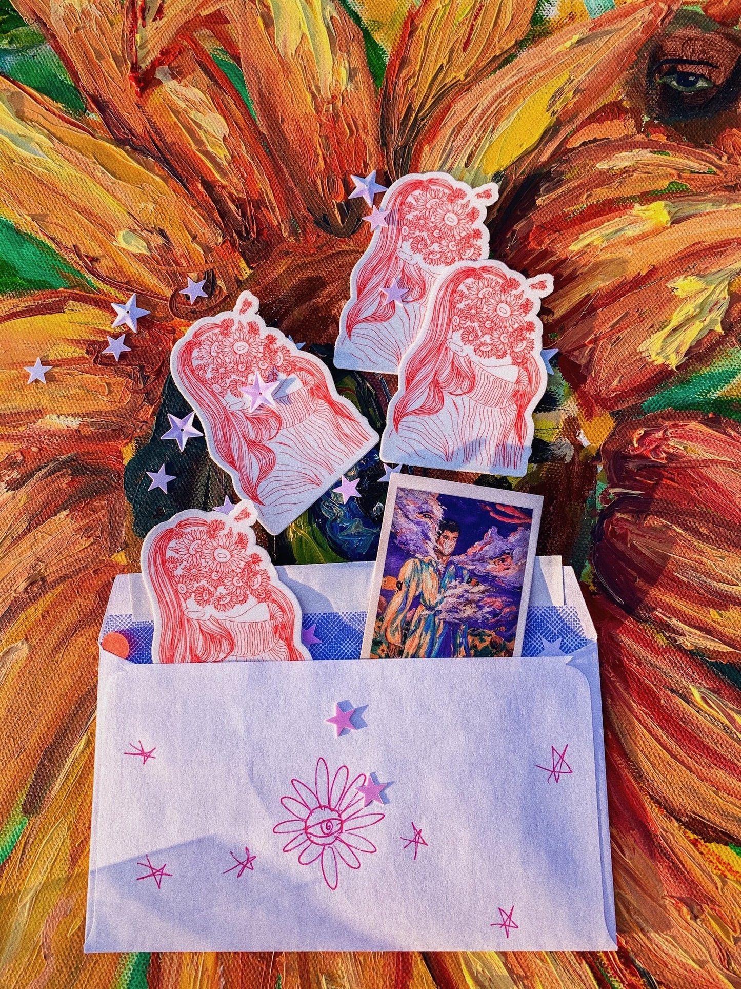 Flower Girl Sticker - Picasshoe Clothing