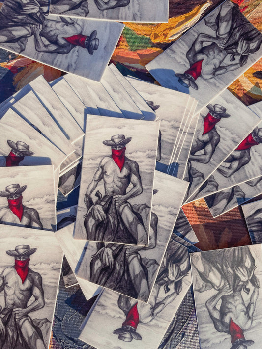 Sexy Cowboy Sticker - Perry Picasshoe Official Site