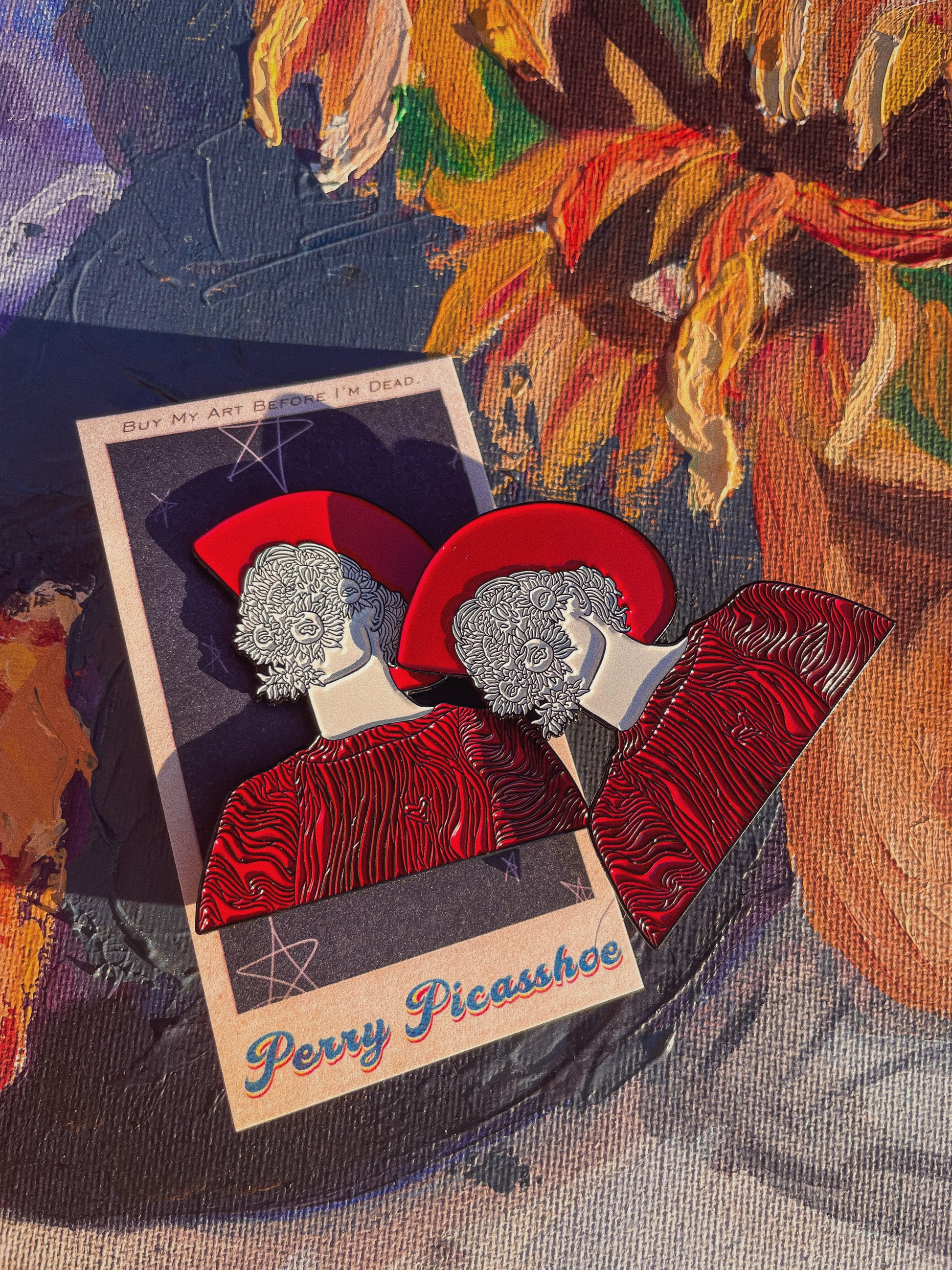 Flower Boy Enamel Pin - Perry Picasshoe Official Site