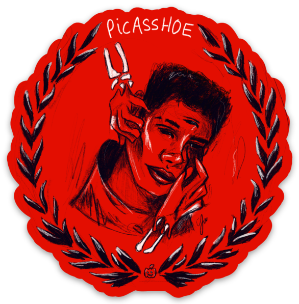 Blood Moon Sticker - Picasshoe Clothing