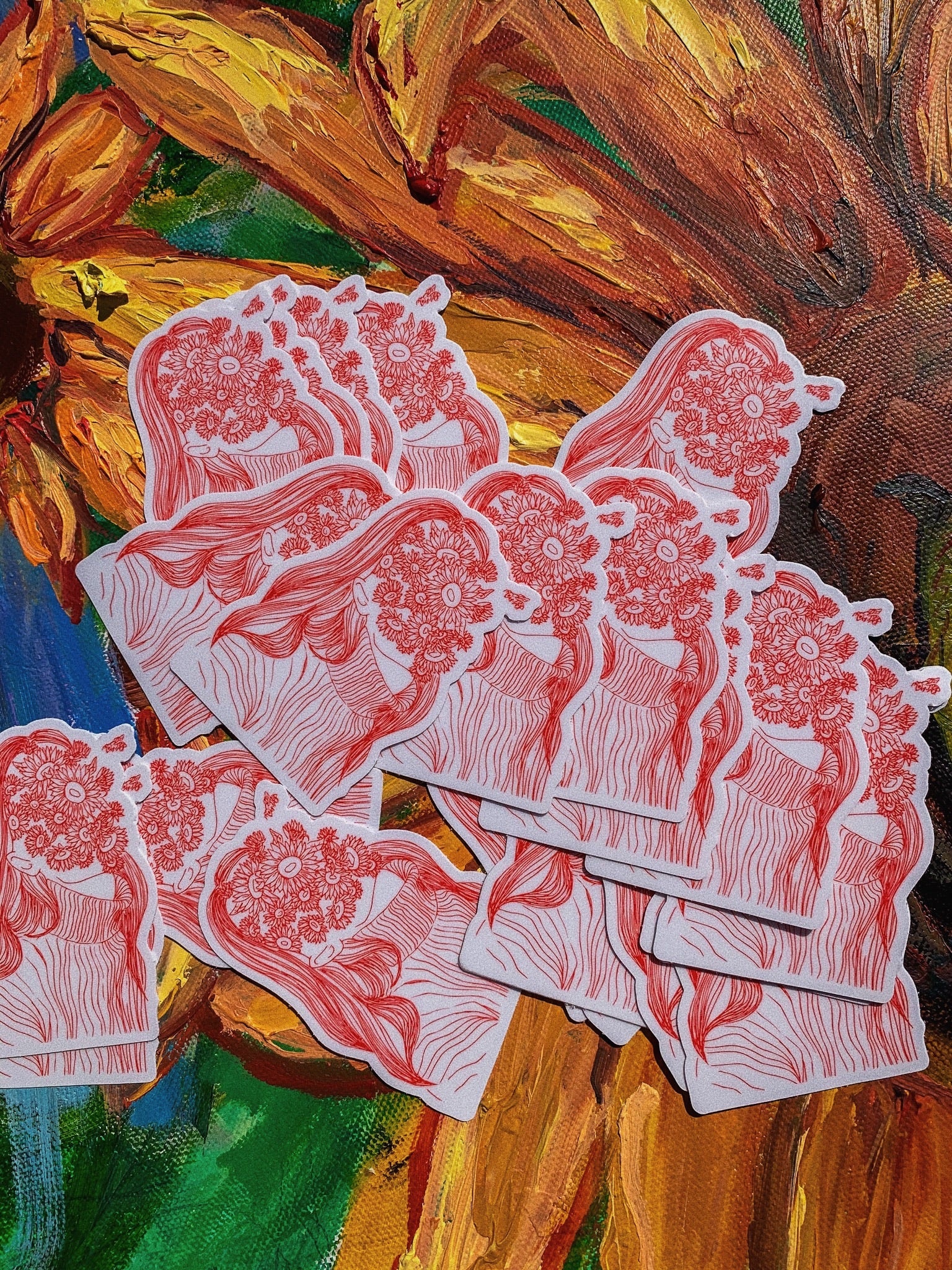 Flower Girl Sticker - Picasshoe Clothing