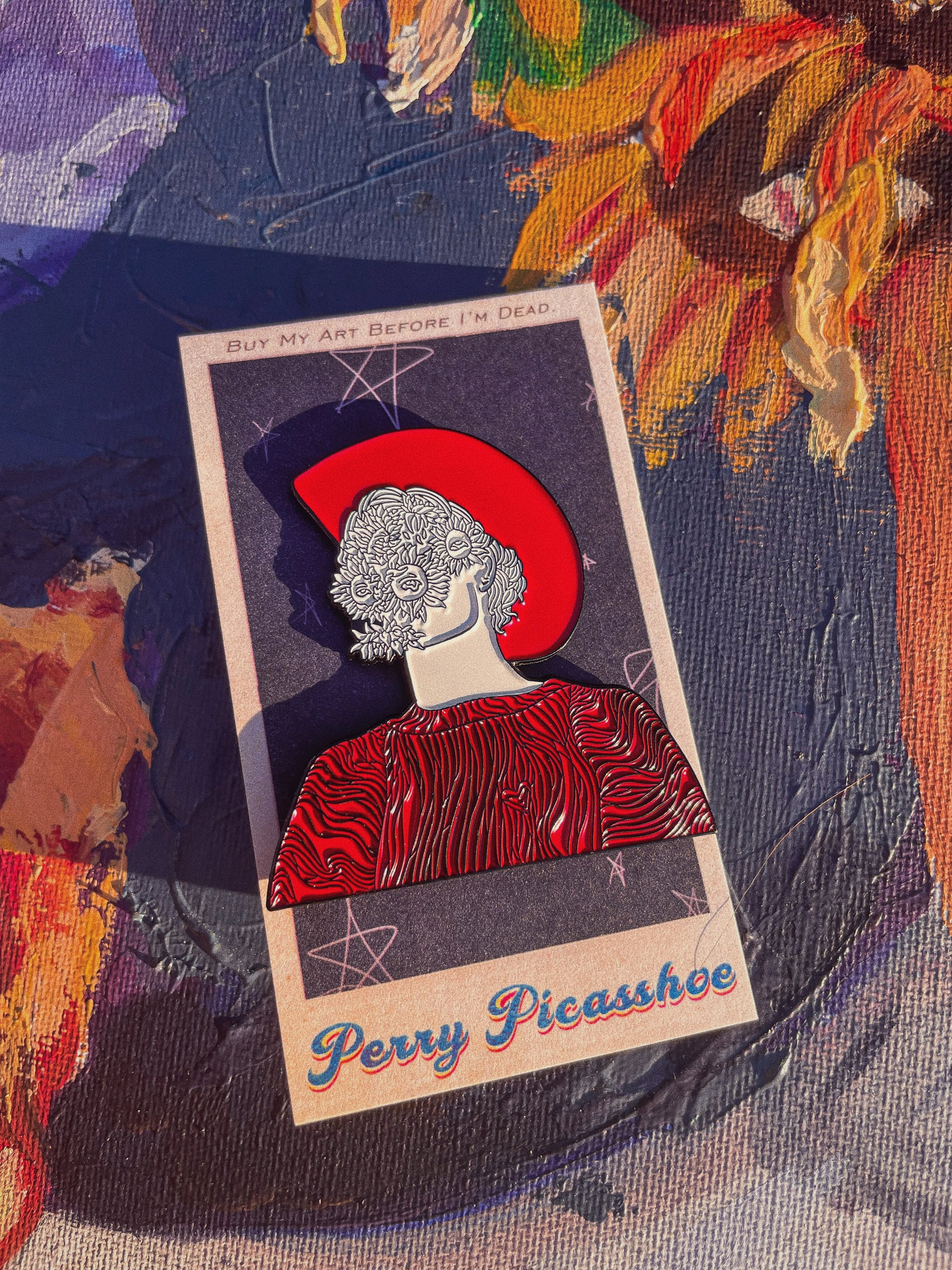Flower Boy Enamel Pin - Perry Picasshoe Official Site