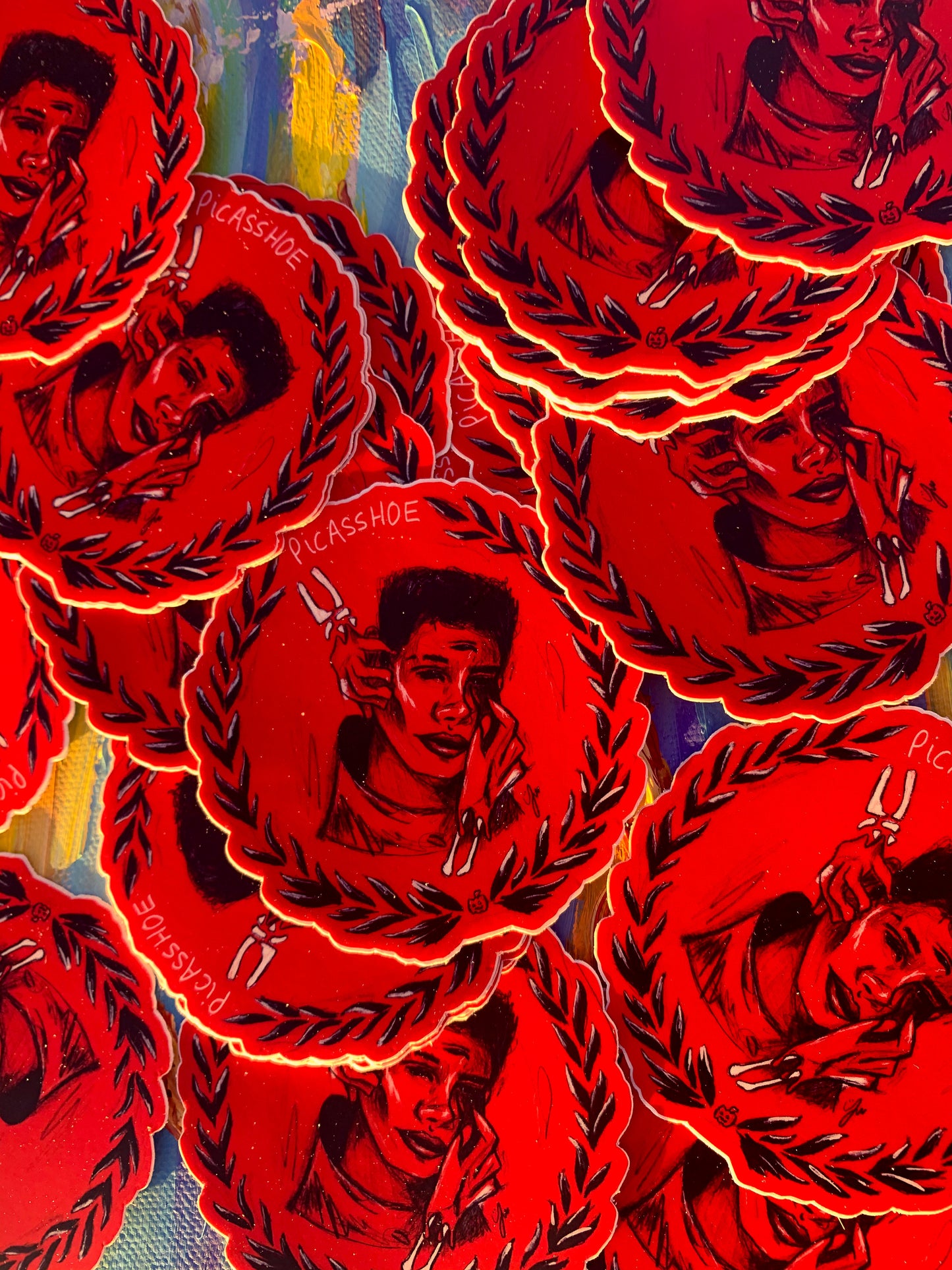 Blood Moon Sticker - Picasshoe Clothing